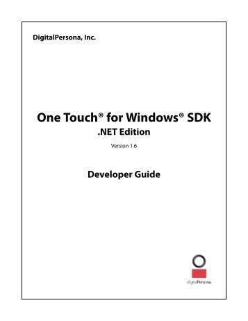 digitalpersona gold sdk